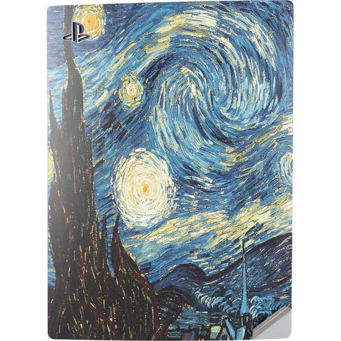 Vincent Van Gogh The Starry Night PS5 Digital Edition Console Skin